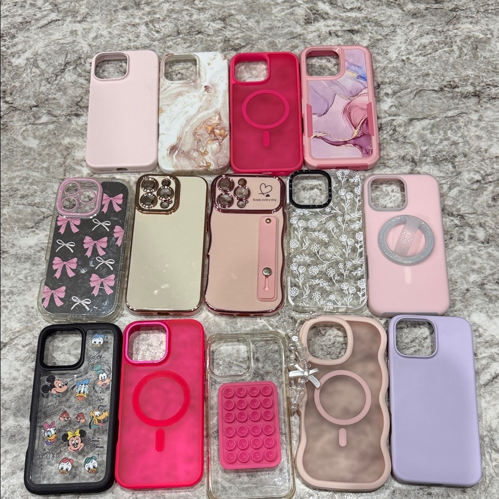 IPHONE 16 PRO MAX Assorted Pink and Purple Phone Cases